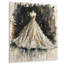 Illustration de robe de mode glamour dorée et noire II - décoration murale tendance-957811214-957811252