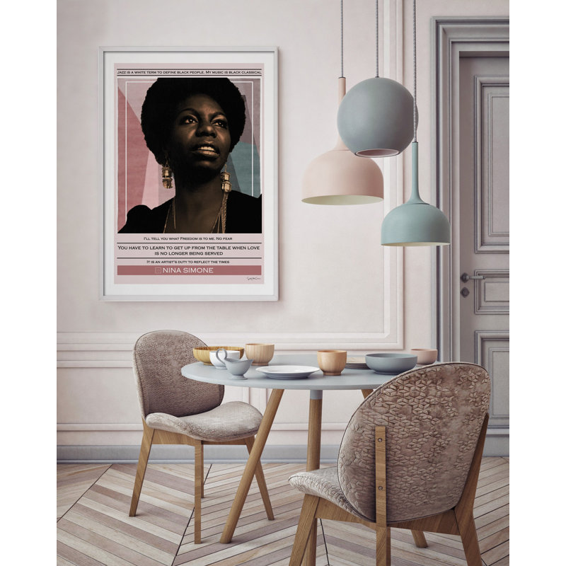Nina Simone 1 Piece Single Picture Frame Wall Art, 92cm H x 62cm W x 3cm D