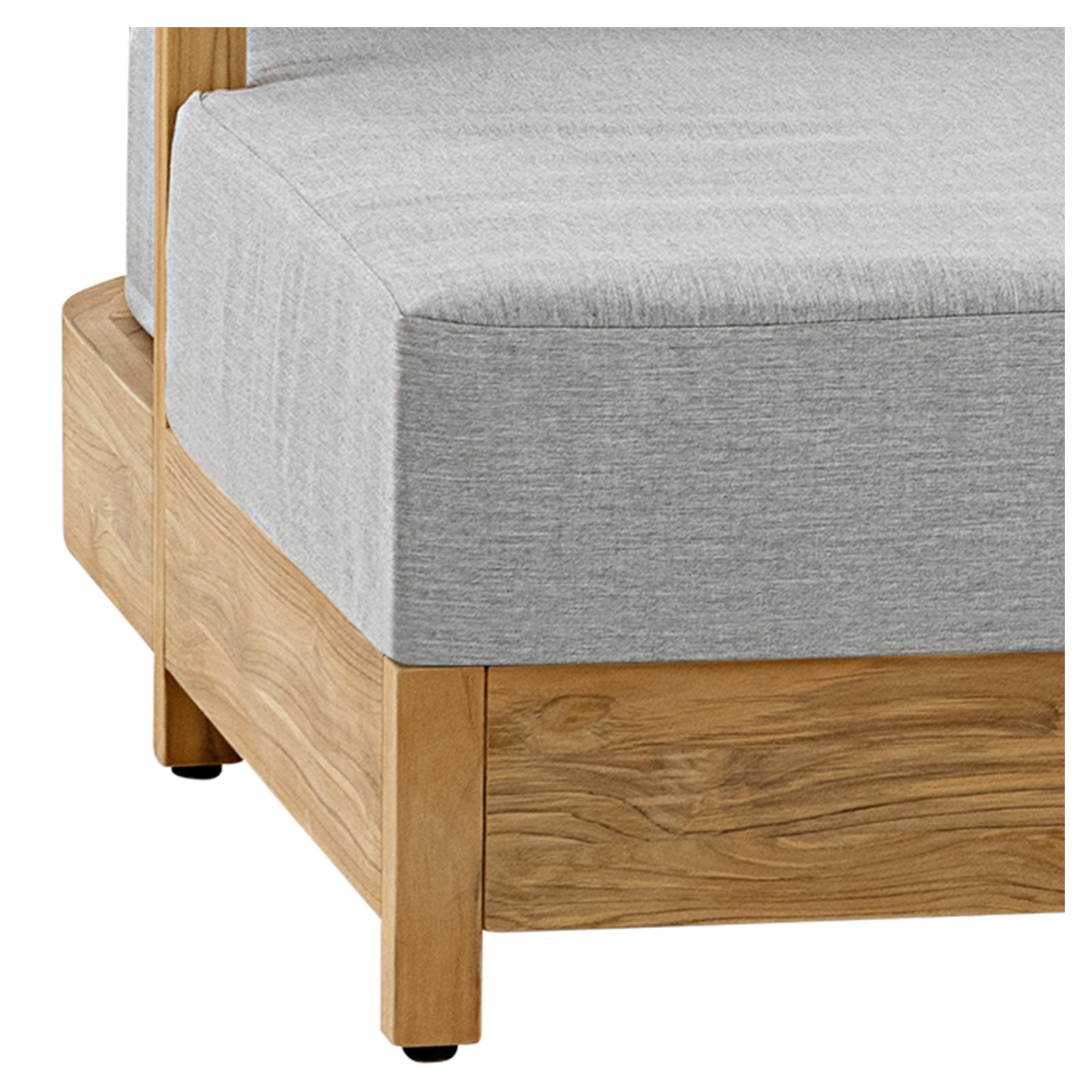 Everlee U-Shaped Teak Sectional with Sunbrella Cushions