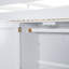 Lit mezzanine double blanc avec garde-robe, bureau, tablettes et tiroirs intégrés-933917453