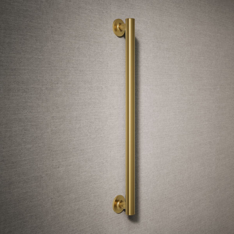 Purist® Grab Bar, 24"W, Vibrant Brushed Moderne Brass