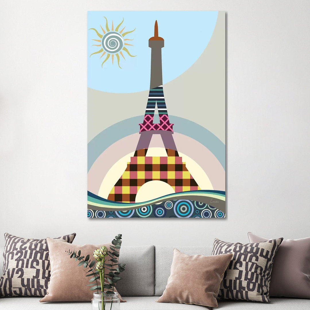 Eiffel Tower by Lanre Studio - Wrapped Canvas Gallery-Wrapped Canvas Giclée