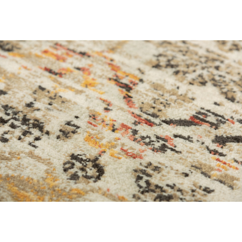 Tapis beige / brun en laine Maratea, Rectangle 5 pi x 8 pi