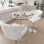 Ensemble de table de bar moderne 3 pièces avec 2 tabourets pivotants