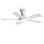 Ventilateur de plafond blanc de 107 cm (42 po) avec éclairage DEL à intensité variable et moteur à courant continu réversible-2045117538
