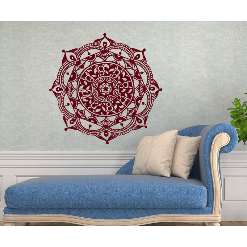 Abstract Non-Wall Damaging Wall Decal, Purple Red