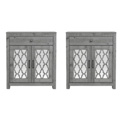 Chessani Transitional Coordinated Storage Accent Cabinet Set Of 2