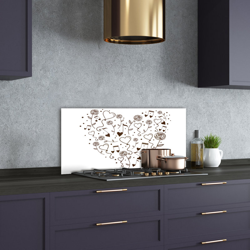 50cm W x 100cm L Glass Peel and Stick Panel