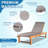 2ps 3-inch Thick Outdoor Lounge Chair Cushion-waterproof And Colorfast, Suitable For Most 72-inch Pool Balcony Chairs.-498940374-498940368