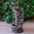 Outdoor Rock Fountain with Lights