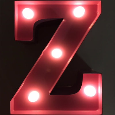 Enseigne lumineuse del de lettre z