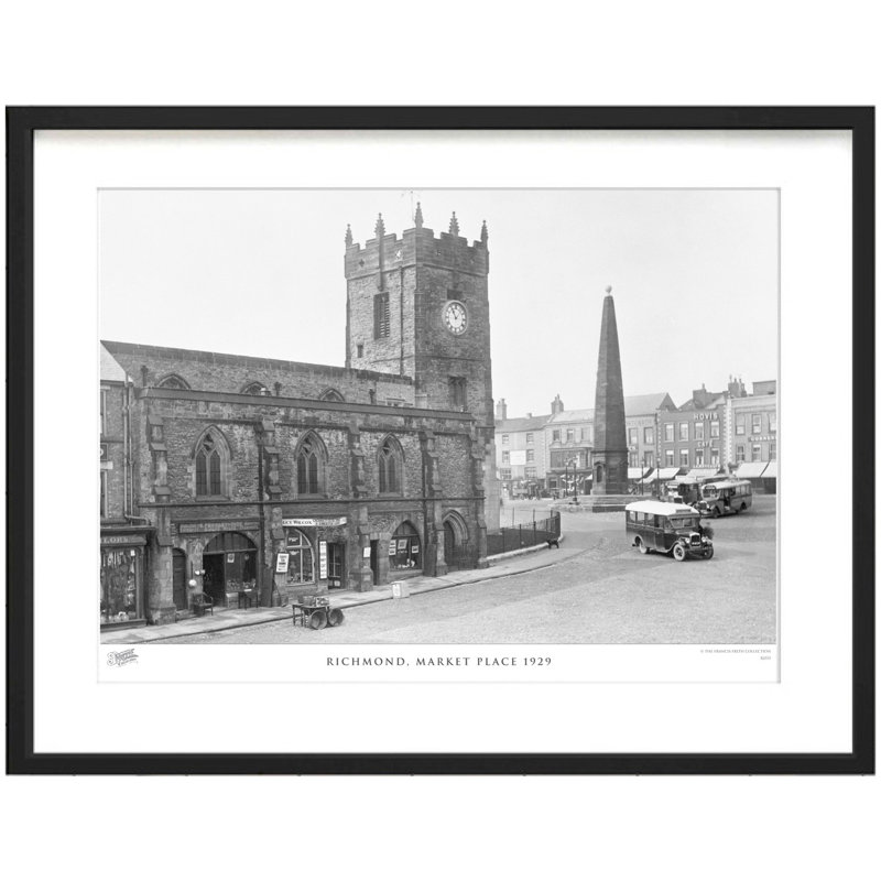 Richmond, Market Place 1929 by Francis Frith - Single Picture Frame Print, 45cm H x 60cm W x 2.3cm D
