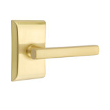 Flat Privacy (Bed & Bath) Door Lever with Rectangle Rosette