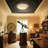 15" Flush Mount Light Remote Control Modern Moon Surface LED Ceiling Light - Dimmable-536778900