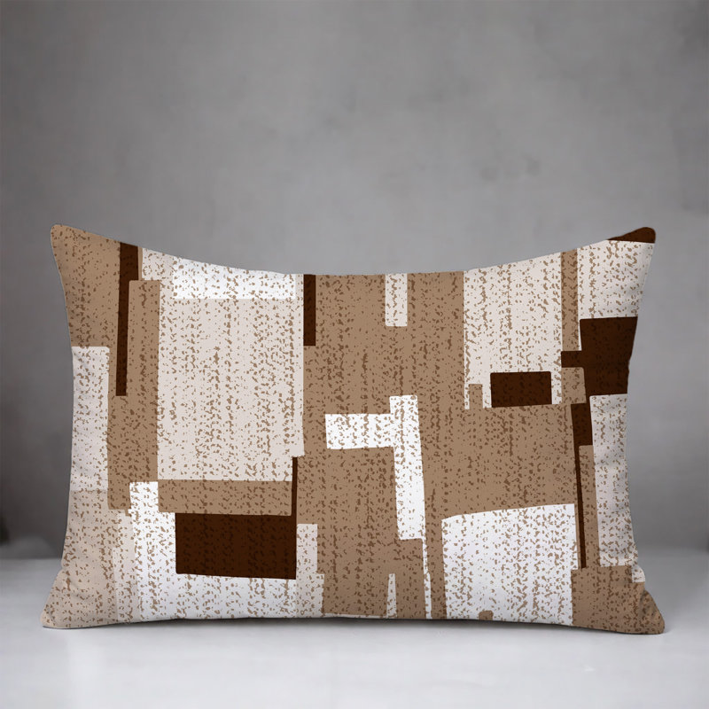 Oreiller réversible Samie, 20 po x 14 po, Beige