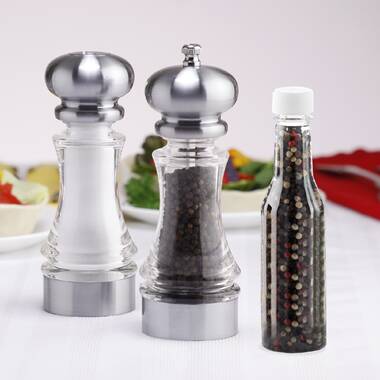 Chef Specialties 6 Salem Pepper Mill & Salt Shaker Set - Ebony