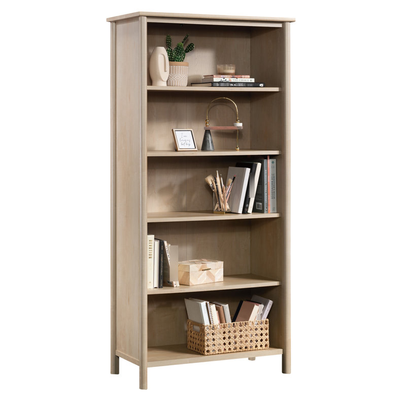 Bibliothèque à 5 tablettes avec fini brun