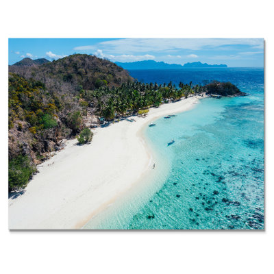 Plage tropicale aux Philippines - Photographie sur toile
