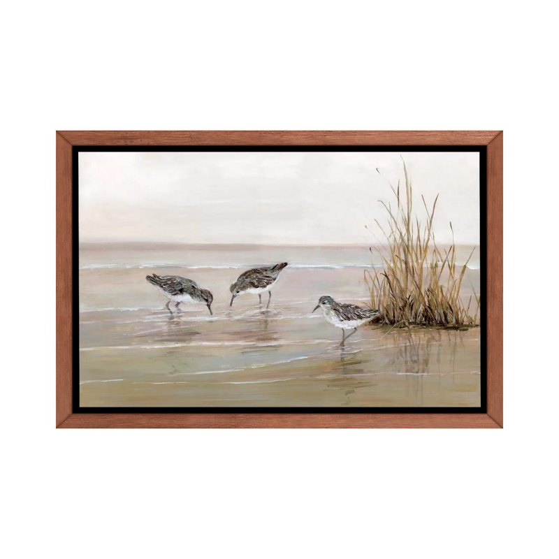 «Early Risers II» par Sally Swatland - reproduction d'art, H 26 po x l 40 po x 1,5 po, Toile avec cadre en bois classique