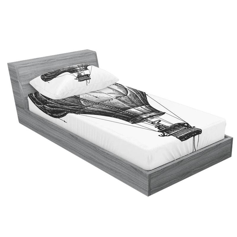 Microfiber Sheet Set, Twin Sheet Set with Fitted Sheet