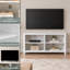 Meuble télé pour téléviseur de 65 po ou moins avec tablettes Biruta-802143318