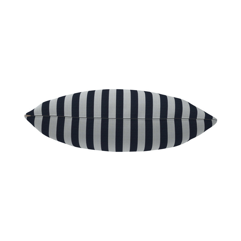 Lani Sunbrella® Indoor/Outdoor Throw Pillow, Sunbrella Expressive Mist Striped, Square 20"