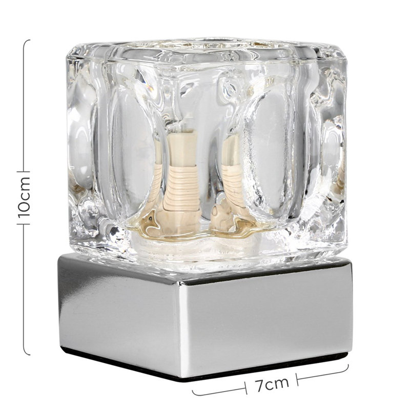 Eshleman 10cm Table Lamp Set, 6000K, Chrome