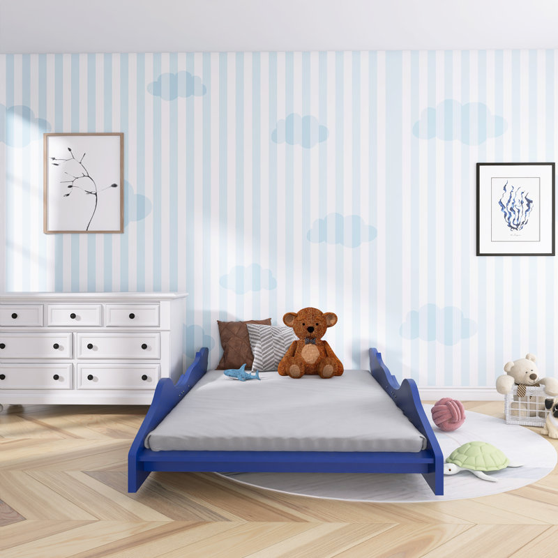 Lit de jour pour enfants Aistis, Double, Bleu
