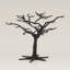 ORNAMENT TREES Matte Black Metal Ornament Tree