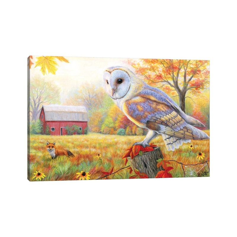 Morning At The Old Farm 1 Piece Wall Art on Canvas, 20.32cm H x 30.48cm W