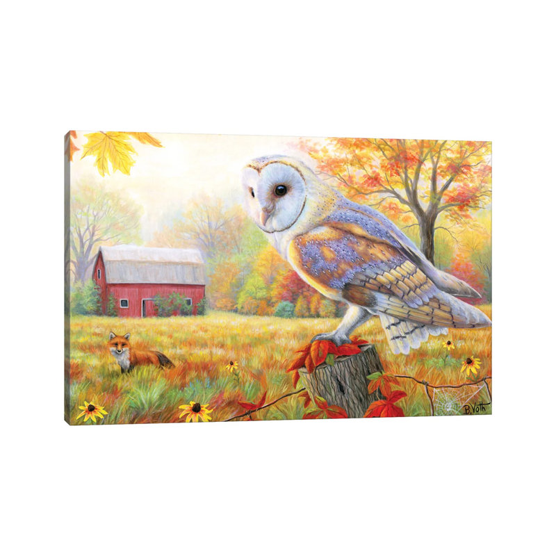 Morning At The Old Farm by Bridget Voth - No Frame Gallery-Wrapped Canvas Giclée on Canvas, 30.48cm H x 45.72cm W