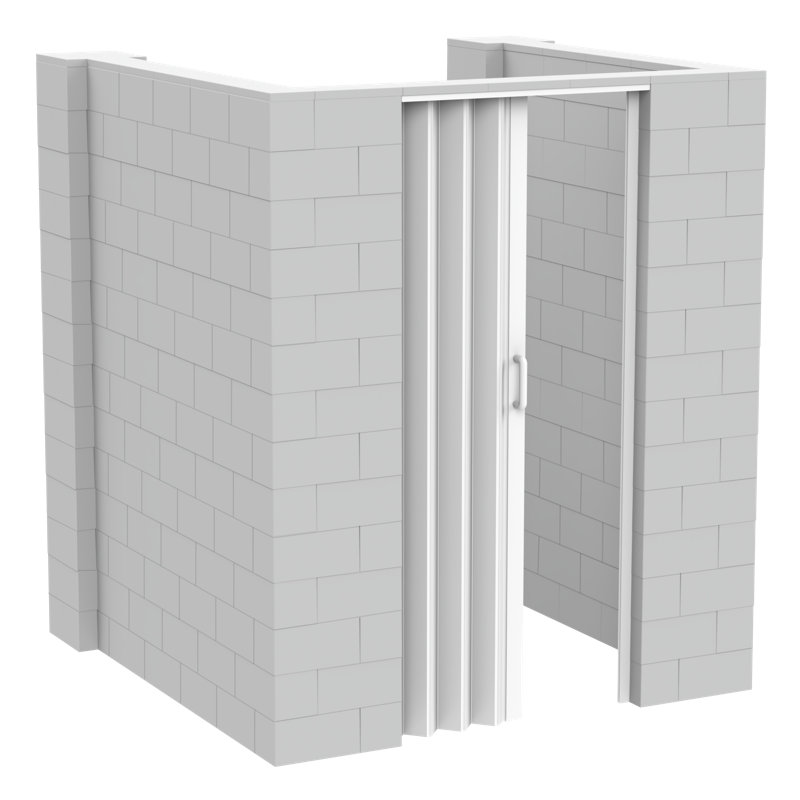 Ensemble de chambre en U Everblock, H 84 po x l 72 po x P 72 po, Gris clair