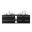 140mm Double Bathroom Vanity with Ceramic Basin