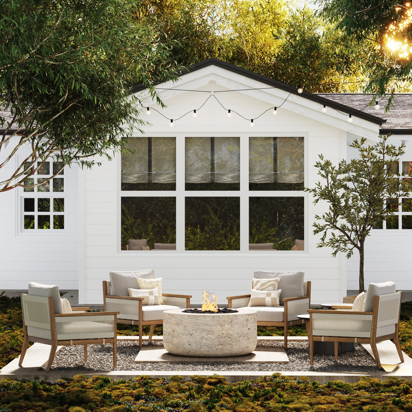 Rydell Patio Chair with Cushions