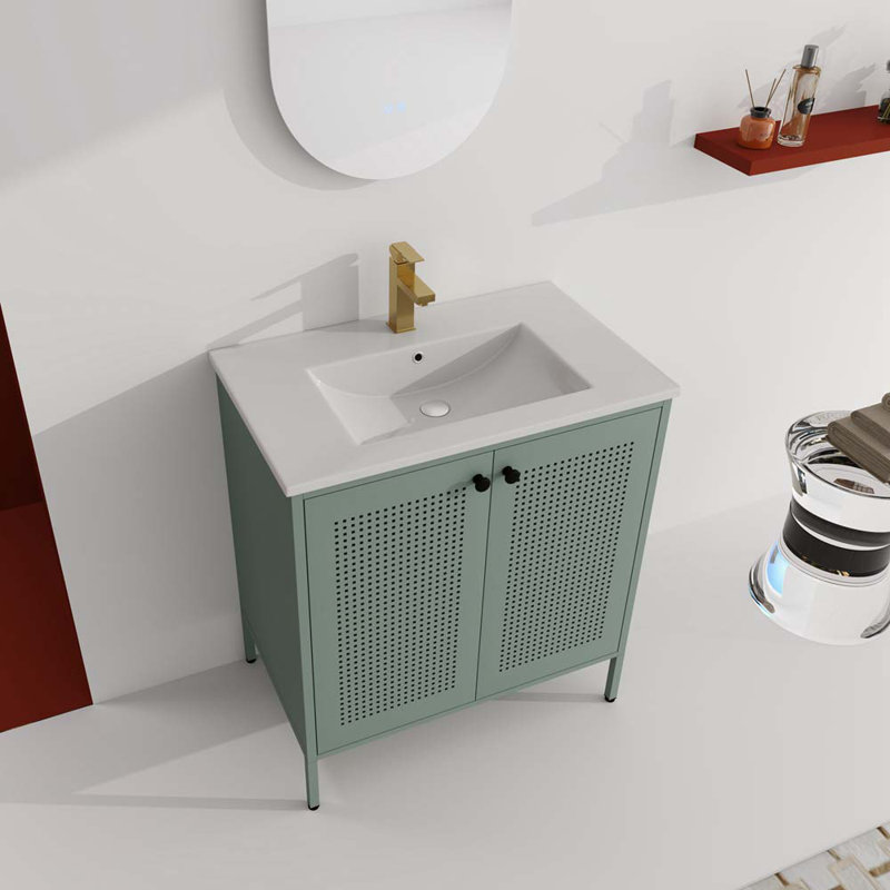 Ensemble de meuble-lavabo simple 30 po Arturs, Vert menthe