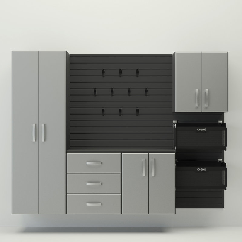 Ensemble d'armoire de luxe 17 pièces, Noir / argenté