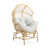 White Cushion/Natural Frame est en rupture de stock