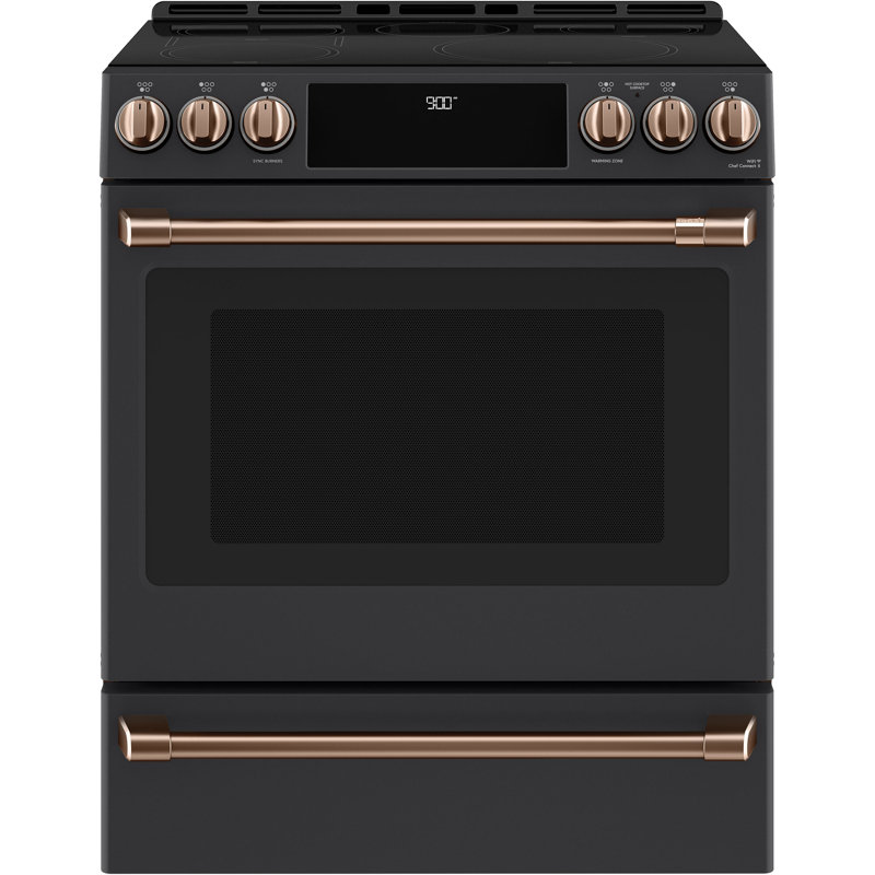Front Control Induction Range Handle Kit, Brushed Copper