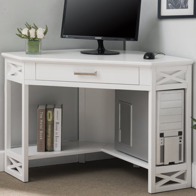 Moorton Corner Computer Desk Made with Solid Wood