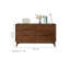 Armoire de rangement simple en noyer noir
