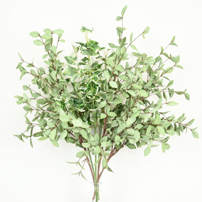 36" Artificial Eucalyptus Ivy Branch For Vase Filler, Farmhouse Greenery Foliage Long Stem Floral Bulk Bouquet For Wedding Party Home Office Table Centerpiece Shelf Decorations