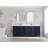 Malibu 84'' Double Bathroom Vanity with Quartz Top-88110833