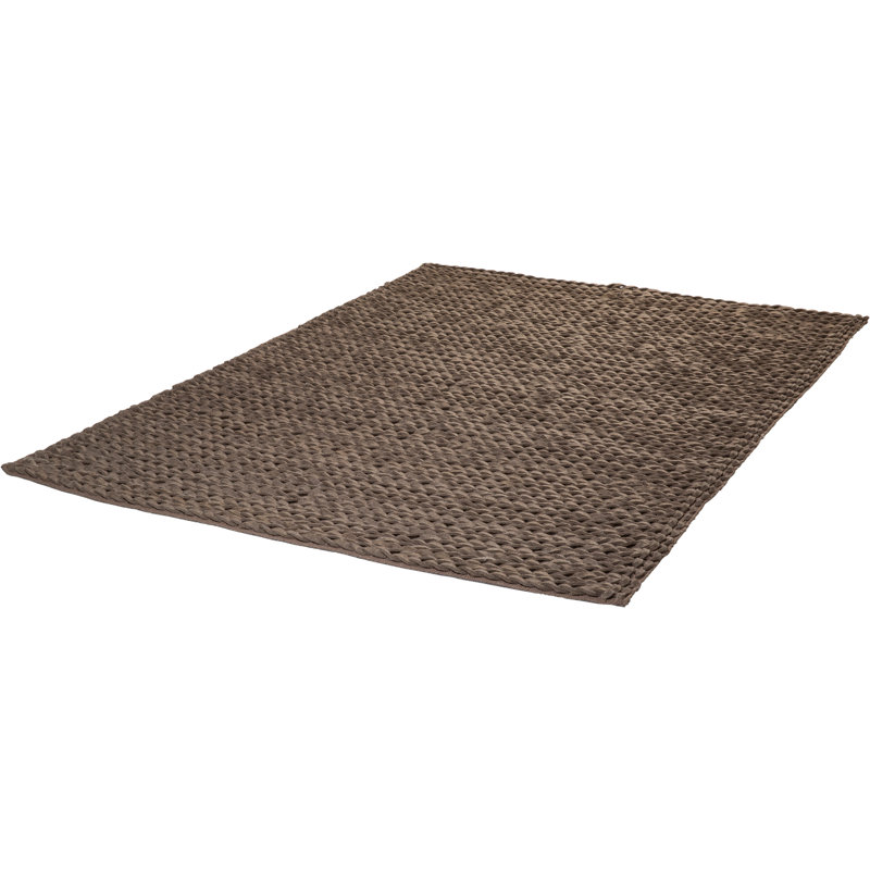 Jay Solid Colour Hand Woven Area Rug, Rectangle 120 x 170cm