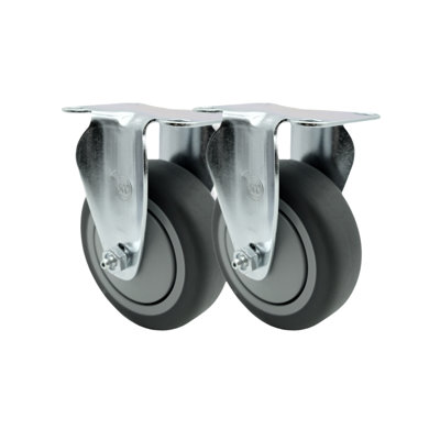 Rubbermaid Cube Utility Truck Quiet Replacement Rigid Caster