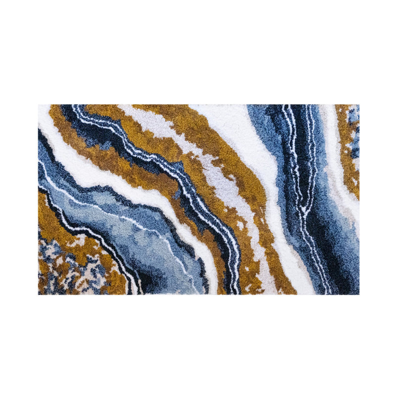 Mystery Abstract Bath Rug, 24" W x 39" L