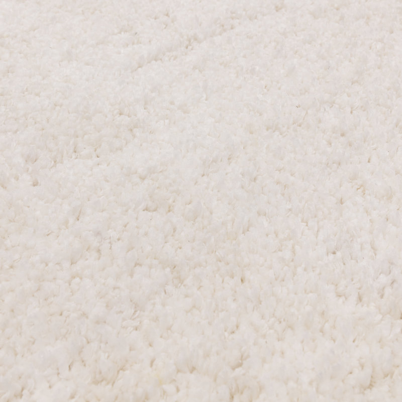 Harisan Shaggy Ivory Rug, Rectangle 160cm x 230cm