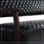 Banc en similicuir avec accoudoirs en bois-64939981