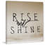 «Rise And Shine Folks», art textuel sur toile-1338118326