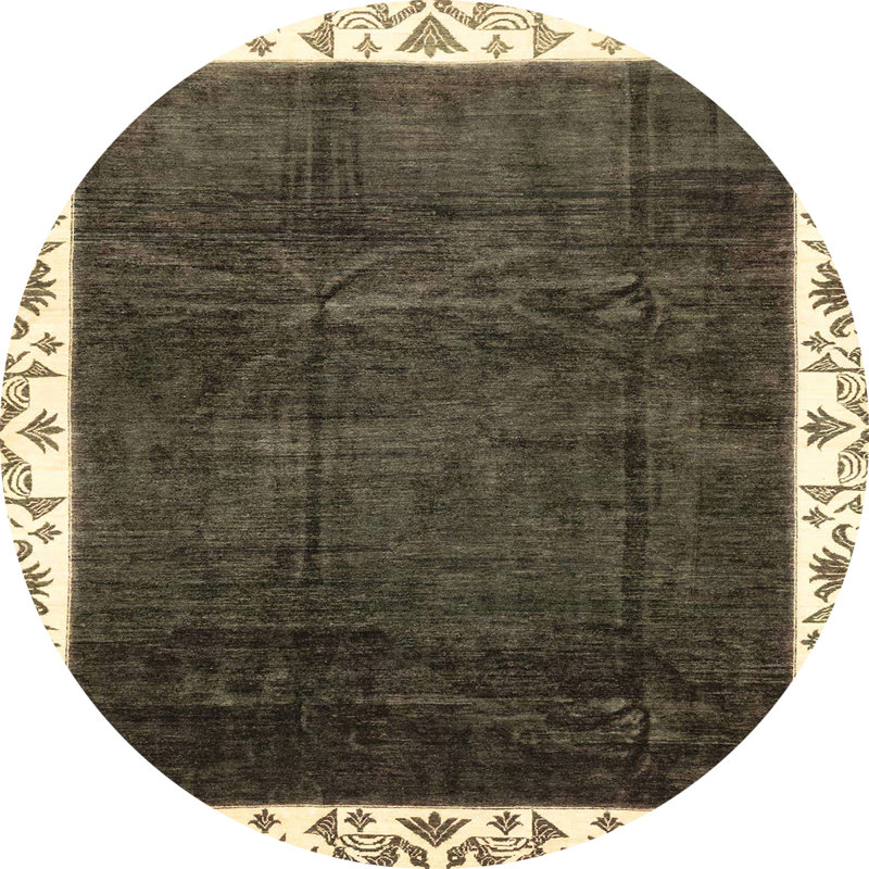 Abstract Indoor Rug, Round 8'