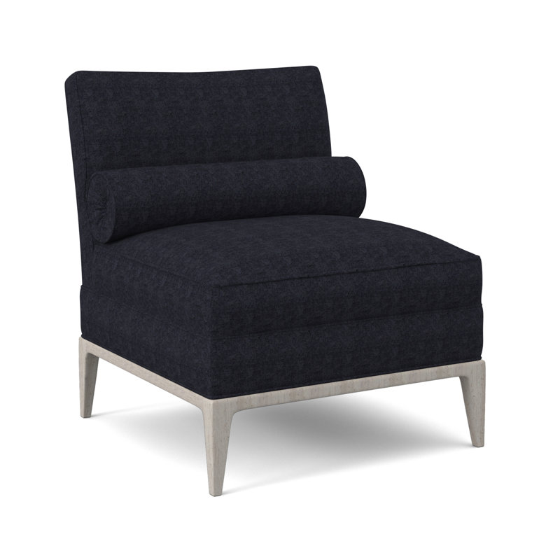 Fauteuil de chambre de 28 po de largeur Fiona, Noyer américain, Marine de Venise